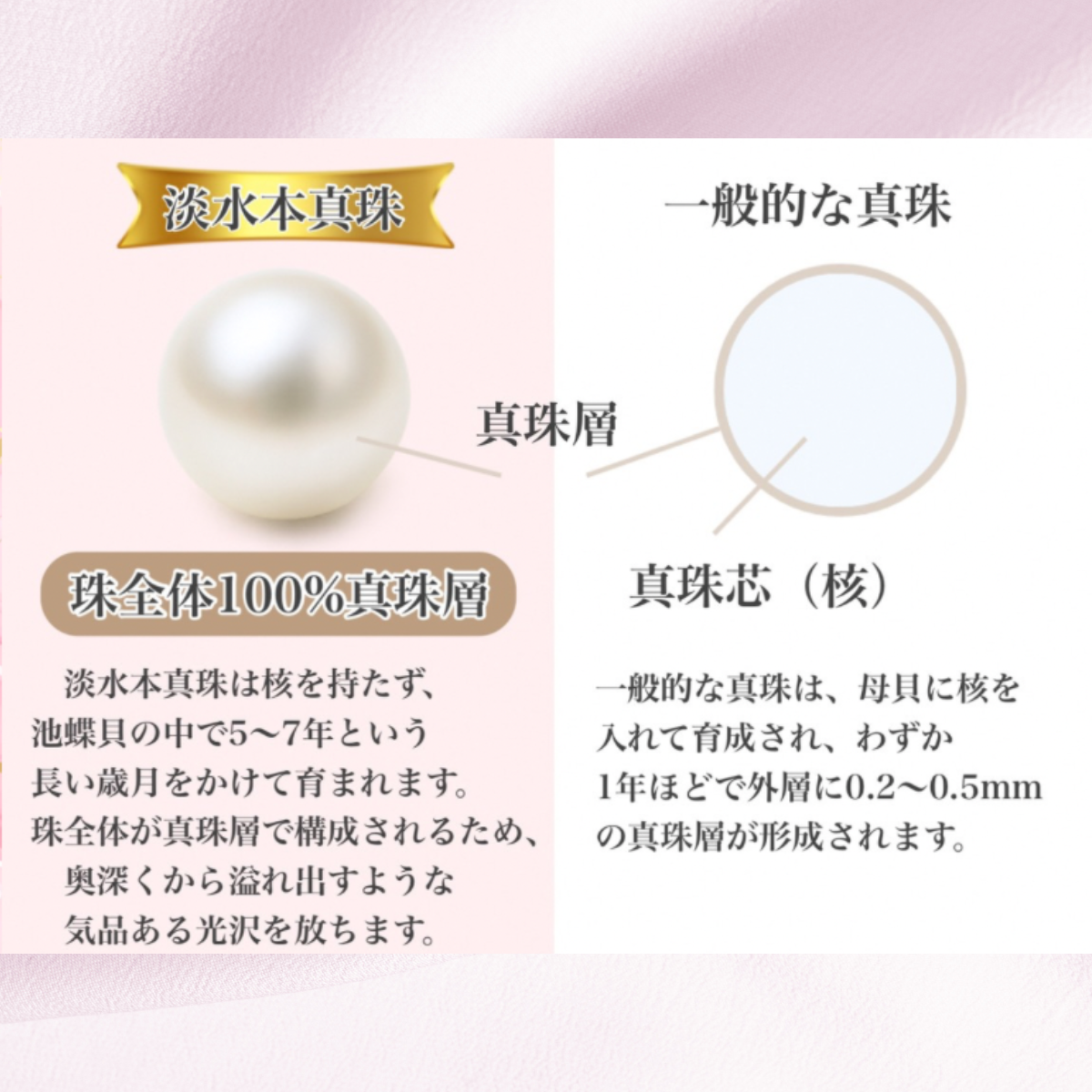 つやたま真珠 ウエディングパール 本真珠ネックレス ピアスorイヤリングセット 8.5-9mm 厳選ラウンド形 ハートキーパーボックス付 花嫁 冠婚葬祭