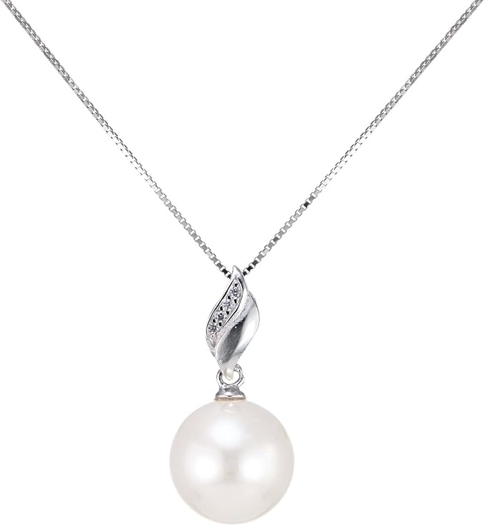 つやたま【最高級 特品】 大粒11-12ｍｍ 一粒 本真珠ネックレス ホワイトカラー グレーパープル イエローオレンジ シルバー925 一粒パールネックレス