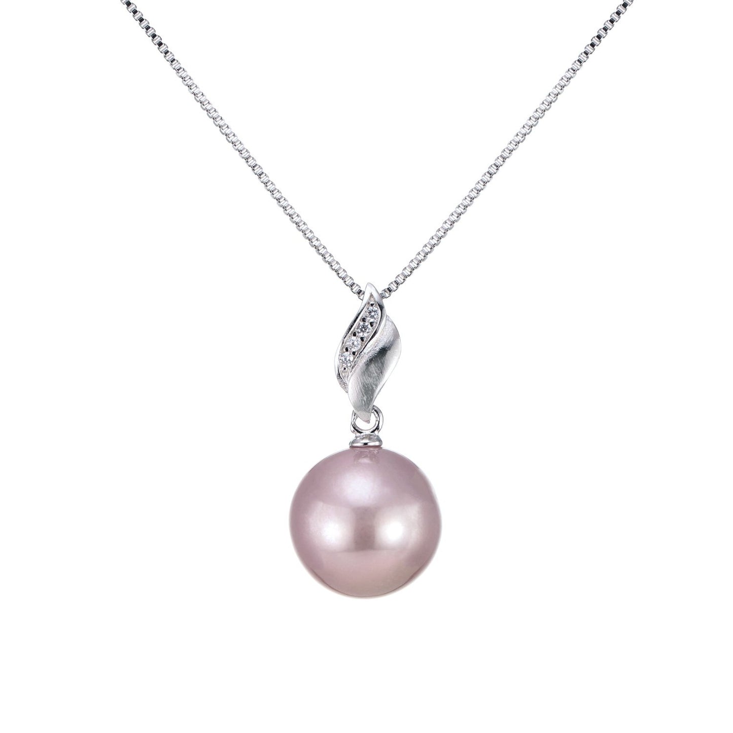 つやたま【最高級 特品】 大粒11-12ｍｍ 一粒 本真珠ネックレス　シルバー925 一粒パールネックレス (グレーパープル)