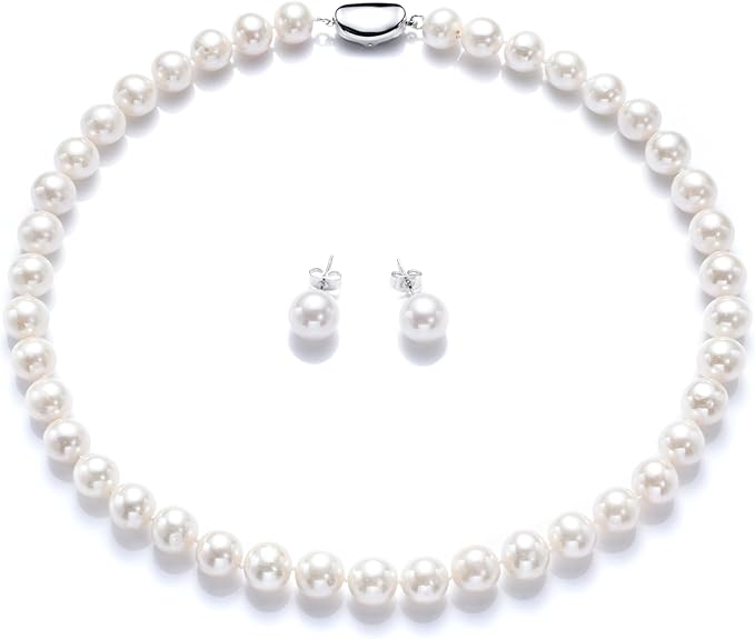 つやたま真珠 卒業式　入学式　成人のお祝いに　淡水真珠ネックレス　パールネックレス　本真珠ネックレス 無核本真珠 7.0-7.5mm ピアス or イヤリング　高級化粧箱ハートキーパー高級ボックス付