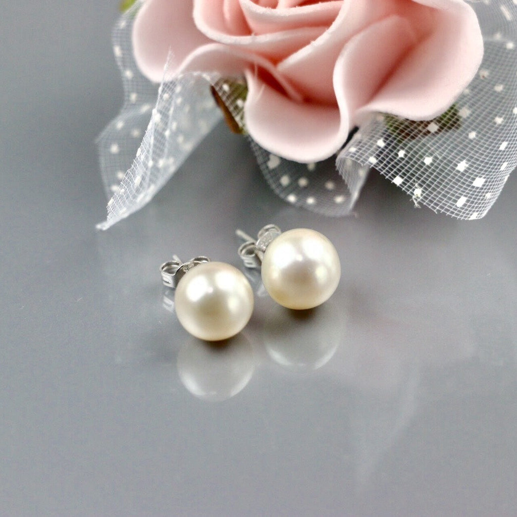 [つやたま] 冠婚葬祭用 本真珠ネックレス＆イヤリングセット（orピアス） ハートキーパーボックスセット 極太10-10.5mm 【品質保証付】