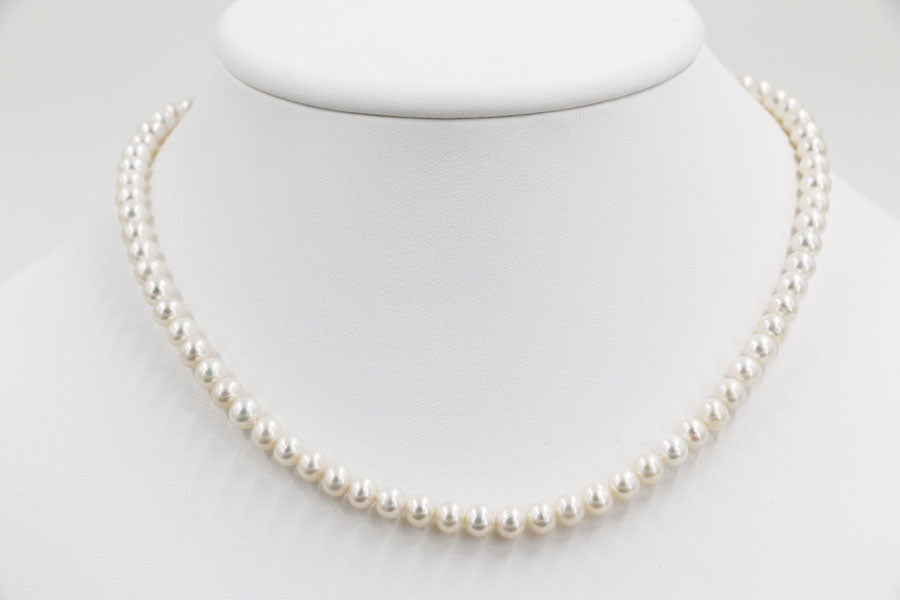 つやたま真珠 本真珠 ベビーパールネックレス 約5.5mm 花珠級真珠