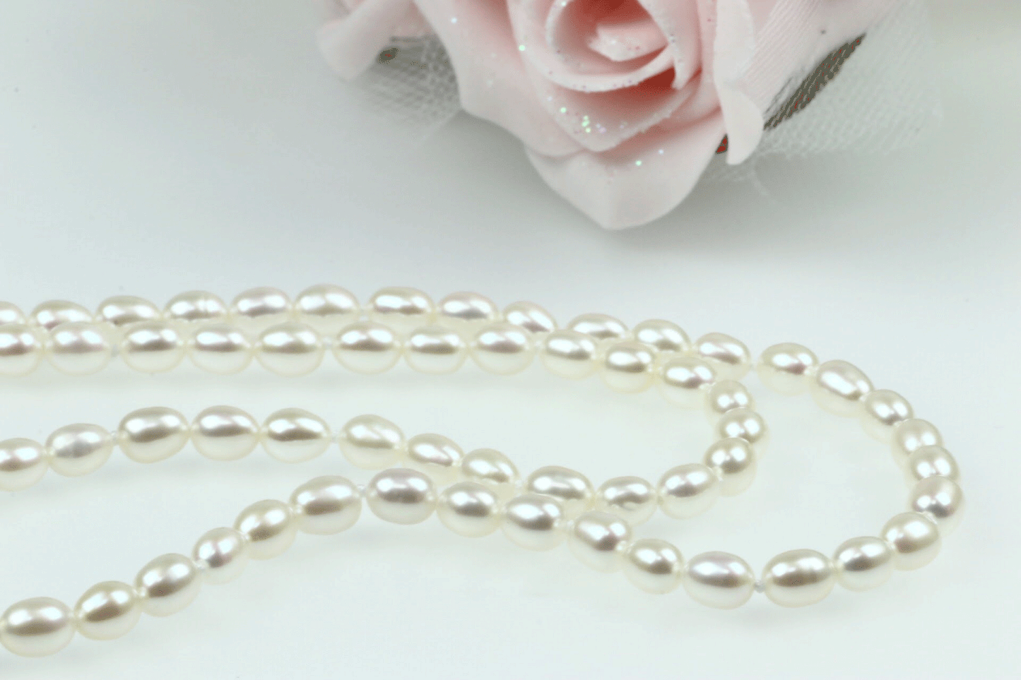 [つやたまうるる] 本真珠ベビーライスパールネックレス 5-5.5ｍｍ