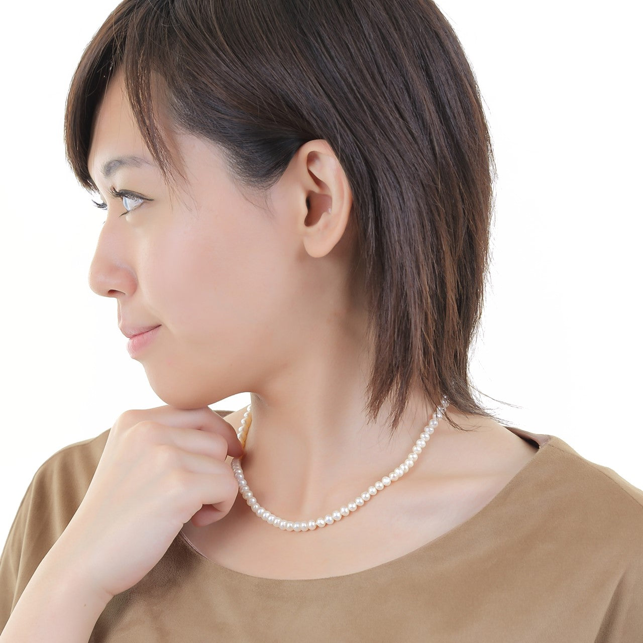 本真珠ベビーパールネックレス 5-5.5ｍｍ